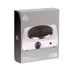 Плитка электрическая Luazon LHP-001, 1 конфорка, 1000 Вт, нагреватель спираль, белая - Фото 6