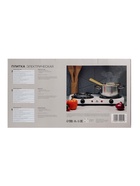 Плитка электрическая Luazon LHP-003, 2 конфорки, 2000 Вт, нагреватель спираль, белая - Фото 9