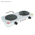 Плитка электрическая Luazon LHP-005, 2 конфорки, 2000 Вт, нагреватель диск, белая - Фото 2