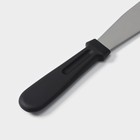 Лопатка-палетка с пластиковой ручкой, прямая, 32 см, рабочая часть 20 см, цвет чёрный - фото 8312600