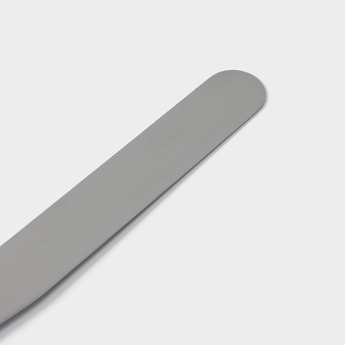 Лопатка-палетка с пластиковой ручкой, прямая, 32 см, рабочая часть 20 см, цвет чёрный - фото 1908303269