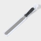 Лопатка-палетка с пластиковой ручкой, прямая, 37 см, рабочая часть 25 см, цвет чёрный - фото 4568719