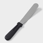 Лопатка-палетка с пластиковой ручкой, изогнутая, 26,7 см, рабочая часть 14,5 см, цвет чёрный - фото 8531609