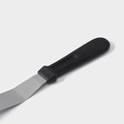 Кондитерская лопатка - палетка, изогнутая, 26.7 см, рабочая часть 14.5 см, чёрная - Фото 4