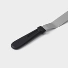 Кондитерская лопатка - палетка, изогнутая, 32 см, рабочая часть 20 см, чёрная - Фото 4