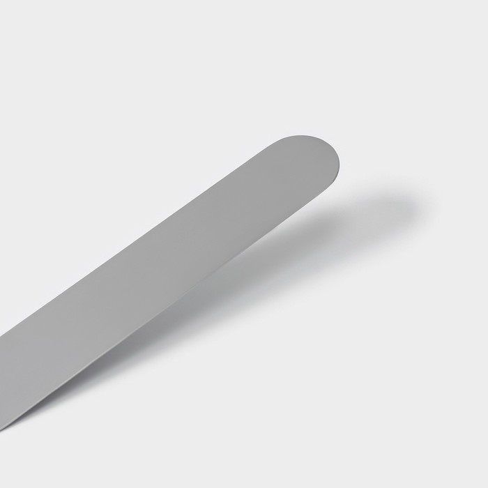 Лопатка-палетка с пластиковой ручкой, изогнутая, 32 см, рабочая часть 20 см, цвет чёрный - фото 1908303288