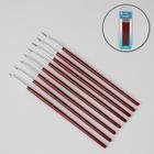 Точечные кисти для дизайна ногтей, 8 шт, цвет бордовый - Фото 1