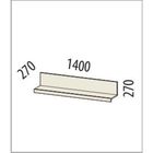 Полка навесная Мокко 1400х270х270 - Фото 2