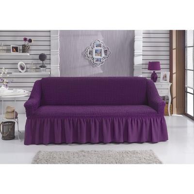 Чехол для дивана BULSAN двухместный, цвет фиолетовый