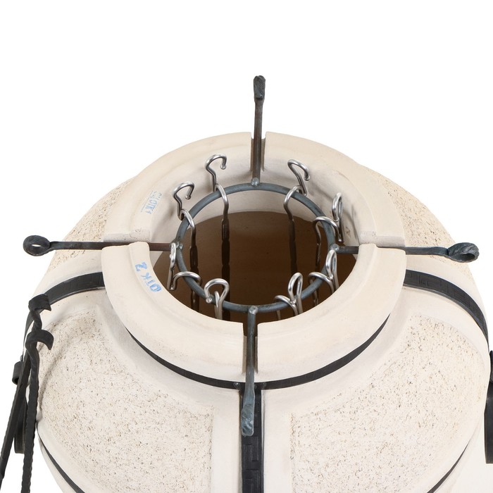 Тандыр "Сармат Атаман" h-107 см, d-61, 130 кг, 12 шампуров, кочерга, совок - фото 1883289040