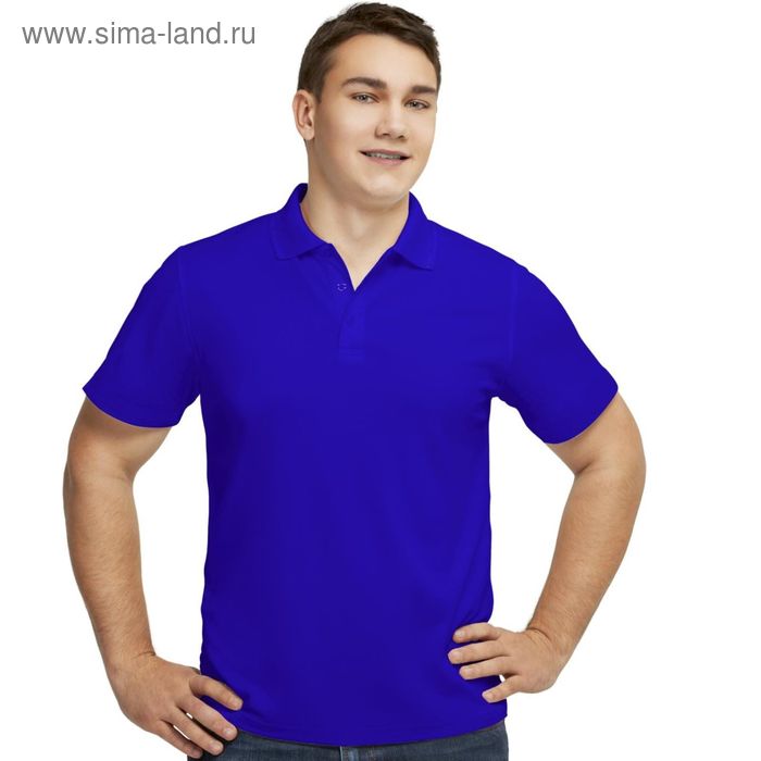 Рубашка мужская, размер 46, цвет синий - Фото 1