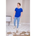 Рубашка мужская, размер 44, цвет синий - Фото 6