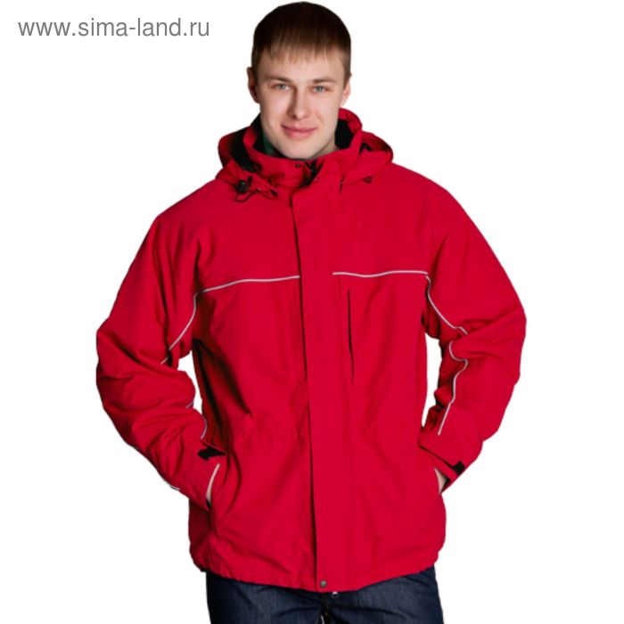 Куртка мужская, размер 48, цвет красный - Фото 1