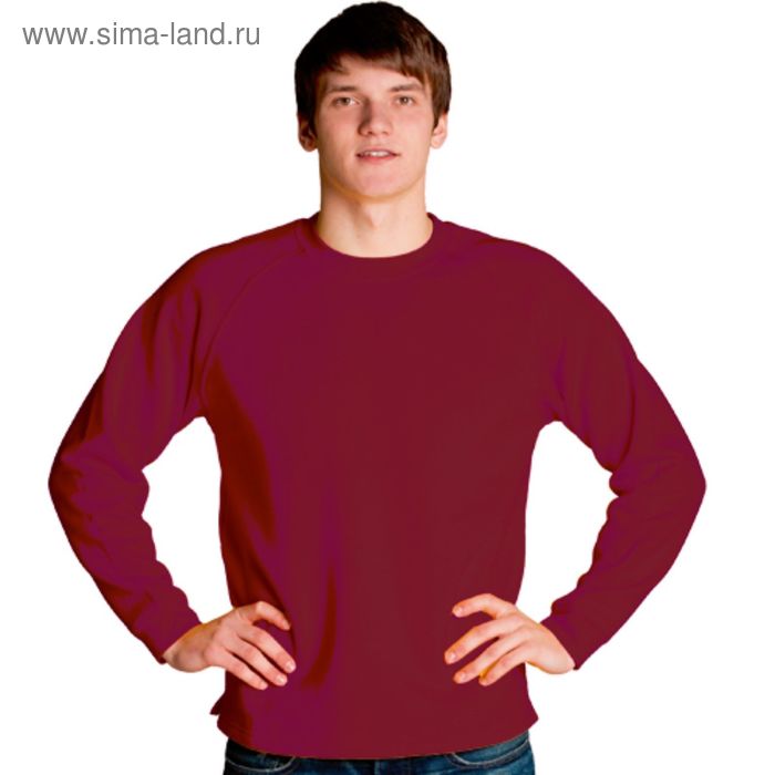 Толстовка мужская StanSweater, размер 44, цвет винный 300 г/м - Фото 1