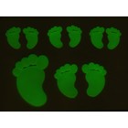 наклейка пластик фосфорная пяточки (набор 9 шт) 19*13 см - Фото 2