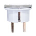 Вилка-невидимка UNIVersal, 16 А, с з/к, белая - Фото 5