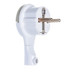 Вилка-невидимка UNIVersal, 16 А, с з/к, белая - Фото 7