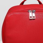 Рюкзак на молнии, 1 отдел, наружный карман, цвет красный - Фото 4