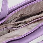 Сумка женская, отдел на молнии, наружный карман, длинный ремень, цвет сиреневый - Фото 5
