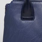 Сумка женская, отдел на молнии, наружный карман, цвет синий - Фото 4