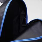 Рюкзак молодёжный, 1 отдел, наружный карман, цвет чёрный/василёк - Фото 5