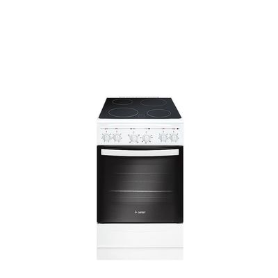 Плита Gefest 5160-01 0033, электрическая, 4 конфорки, 52 л, стеклокерамика, гриль, белая