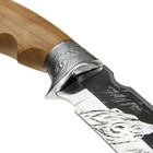 Нож «Восток» с мельхировыми гардами, рукоять-дерево, сталь 65х13, УЦЕНКА - Фото 4