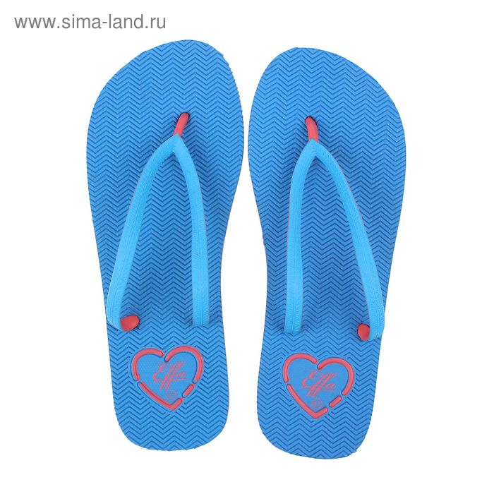 Туфли пляжные женские арт. 52312-TQ (синий) (р. 40) - Фото 1