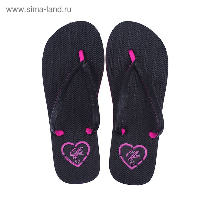 Туфли пляжные женские арт. 52312-TQ (черный) (р. 36) - Фото 1