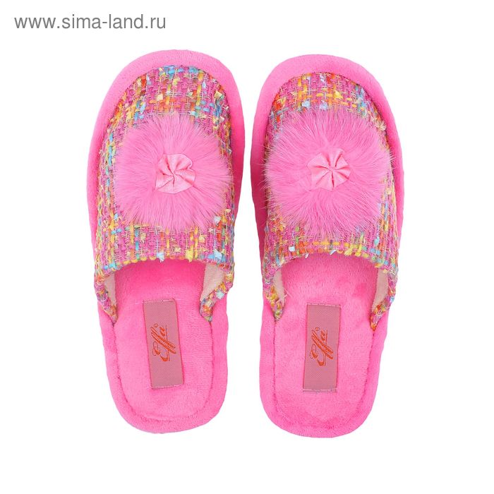 Тапочки домашние арт. 75233-NM (розовый) (р. 37) - Фото 1