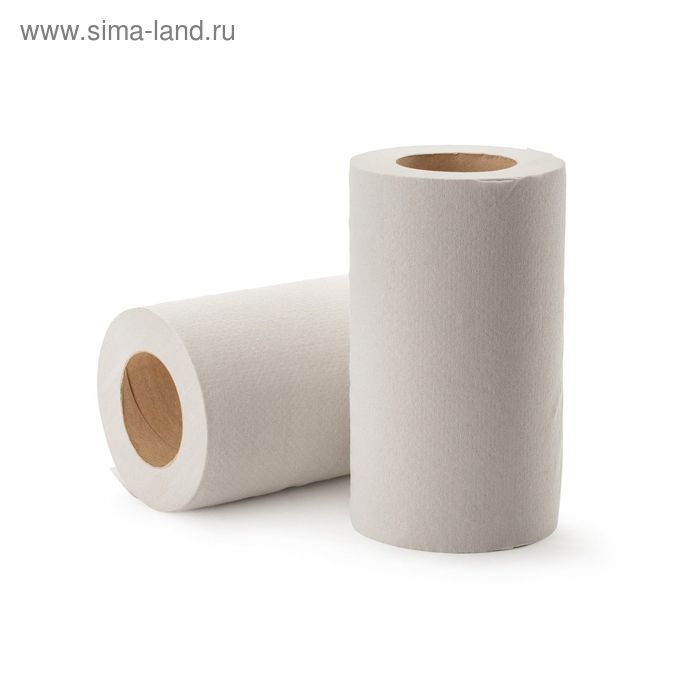 Полотенца бумажные "Эконом", серые, 1 слой, 46 м - Фото 1