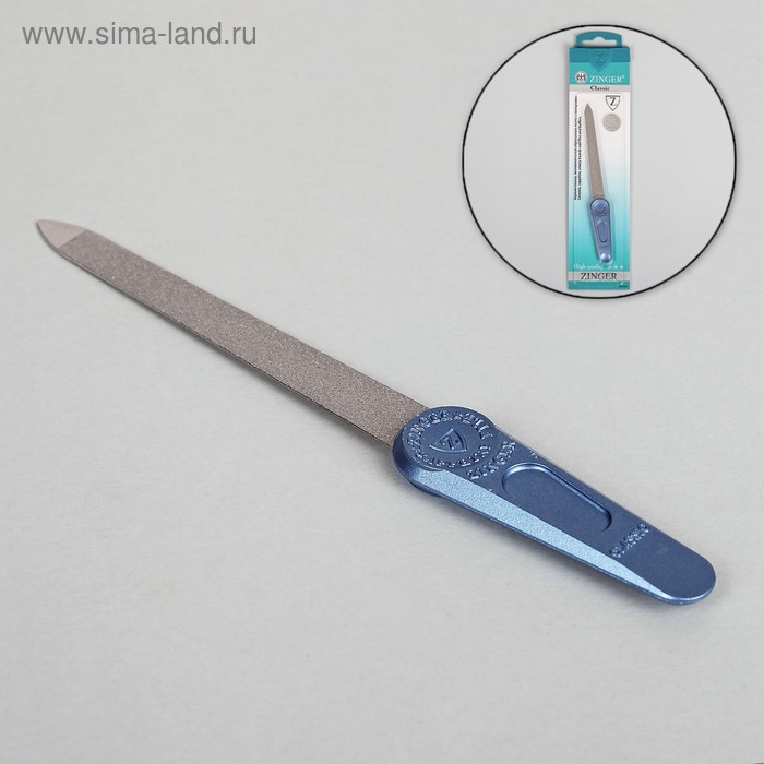 Пилка металлическая для ногтей, цвет синий - Фото 1