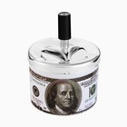 Пепельница для дома бездымная «Доллар», для сигарет и стиков, 12.5×9 см - Фото 2