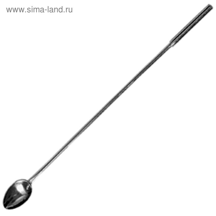 Ложка барменская с утяжелённой ручкой, сталь, l=300, b=25 мм - Фото 1