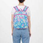 Рюкзак молодёжный, отдел на молнии, наружный карман, усиленная спинка, цвет голубой - Фото 3