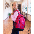 Рюкзак школьный, отдел на молнии, наружный карман, 2 боковых сетки, цвет малиновый - Фото 5