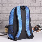Рюкзак школьный, отдел на молнии, 2 наружных кармана, 2 боковых сетки, цвет синий - Фото 2