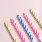 Свечи для торта «Спираль», незадуваемые, 10 шт., 10 подставок - Фото 3