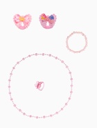 Набор детских украшений Выбражулька «Бантики», 5 предметов: 2 резинки, бусы, браслет, кольцо, МИКС - Фото 2