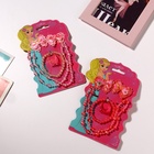 Набор детских украшений Выбражулька «Бантики», 5 предметов: 2 резинки, бусы, браслет, кольцо, МИКС - Фото 13