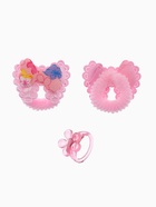 Набор детских украшений Выбражулька «Бантики», 5 предметов: 2 резинки, бусы, браслет, кольцо, МИКС - Фото 7