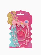 Набор детских украшений Выбражулька «Бантики», 5 предметов: 2 резинки, бусы, браслет, кольцо, МИКС - Фото 12