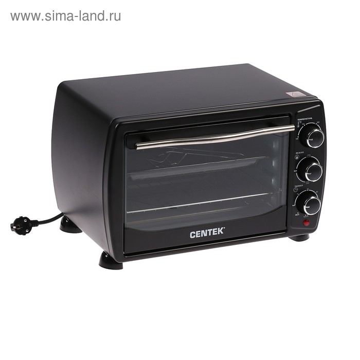 Мини-печь Centek CT-1536-20, 1400 Вт, 20 л, черный - Фото 1