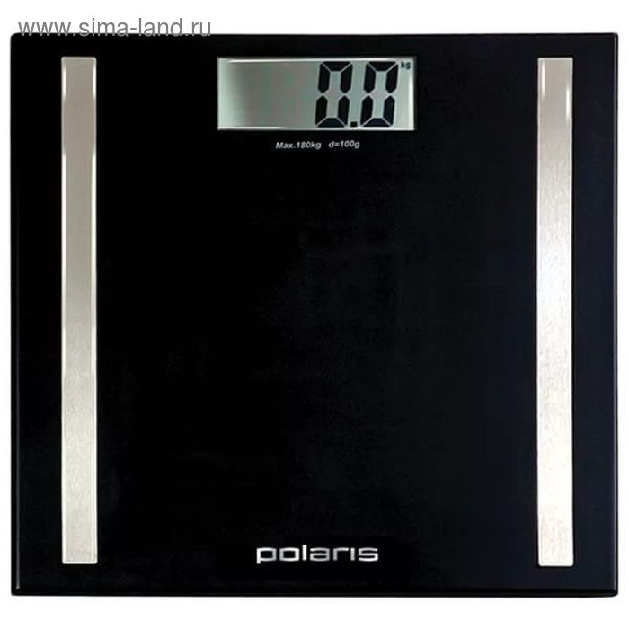 Весы напольные Polaris PWS 1827D, электронные, до 180 кг, черные - Фото 1