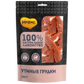 Лакомство "Мнямс" для собак, утиные грудки, 100 г.