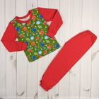 Пижама для мальчика, рост 68-74 см, цвет красный, принт микс 1310-48 _М - Фото 2