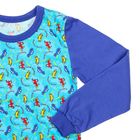 Пижама для мальчика, рост 104-110 см, цвет синий, принт микс 1310-60 - Фото 5