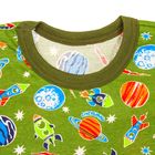 Пижама (кофточка, штанишки), рост 68-74 см, цвет зеленый, принт микс 1312-48 _М - Фото 4