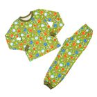 Пижама для мальчика, рост 104-110 см, цвет зеленый, принт микс 1312-60 - Фото 1