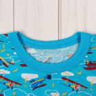 Комплект для мальчика (футболка, шорты), рост 104-110 см, цвет синий, принт микс 1403-60 - Фото 3